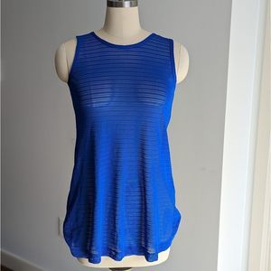 [3/$20]  Blue mesh Aline swim coverup Sm
